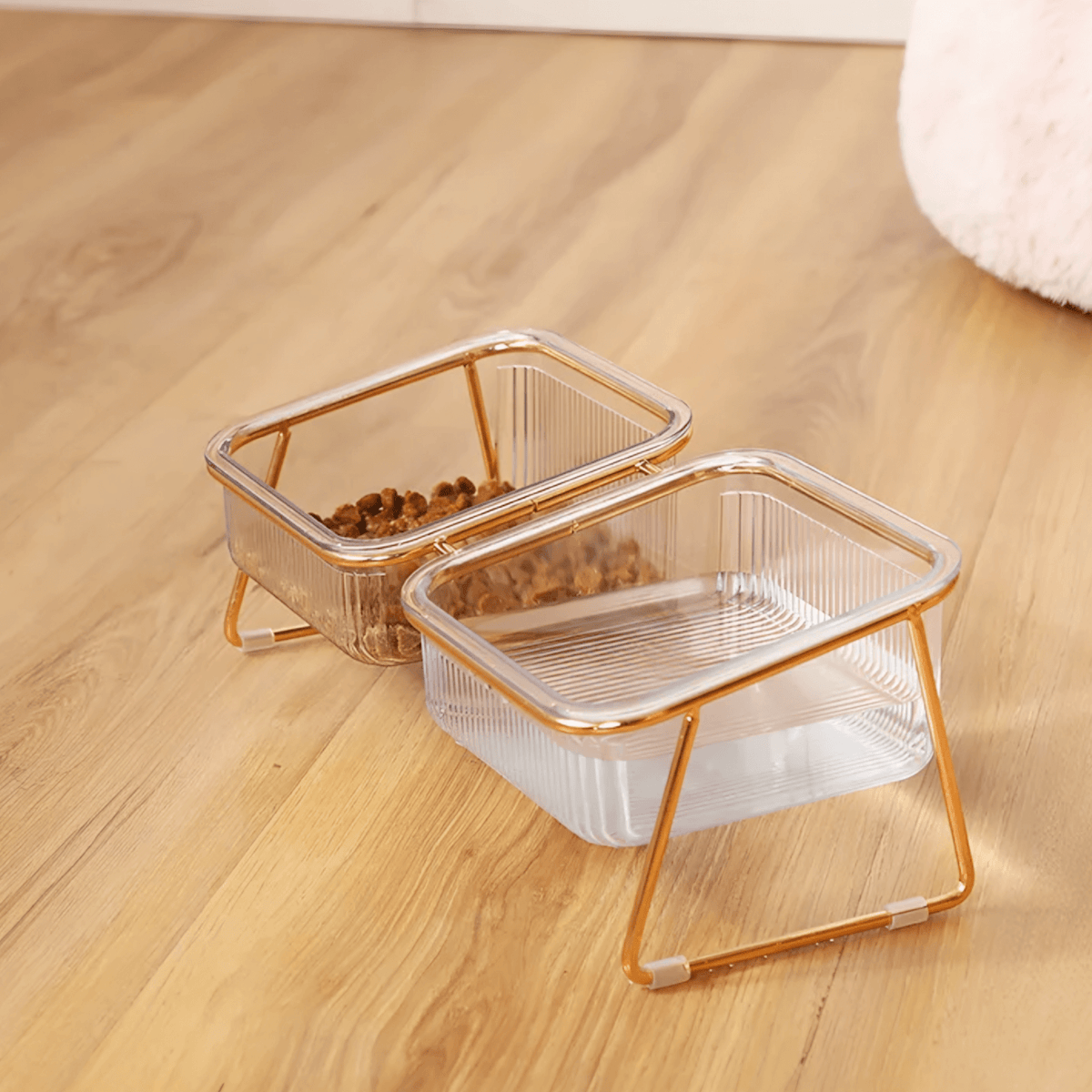 Transparent Double Bowl